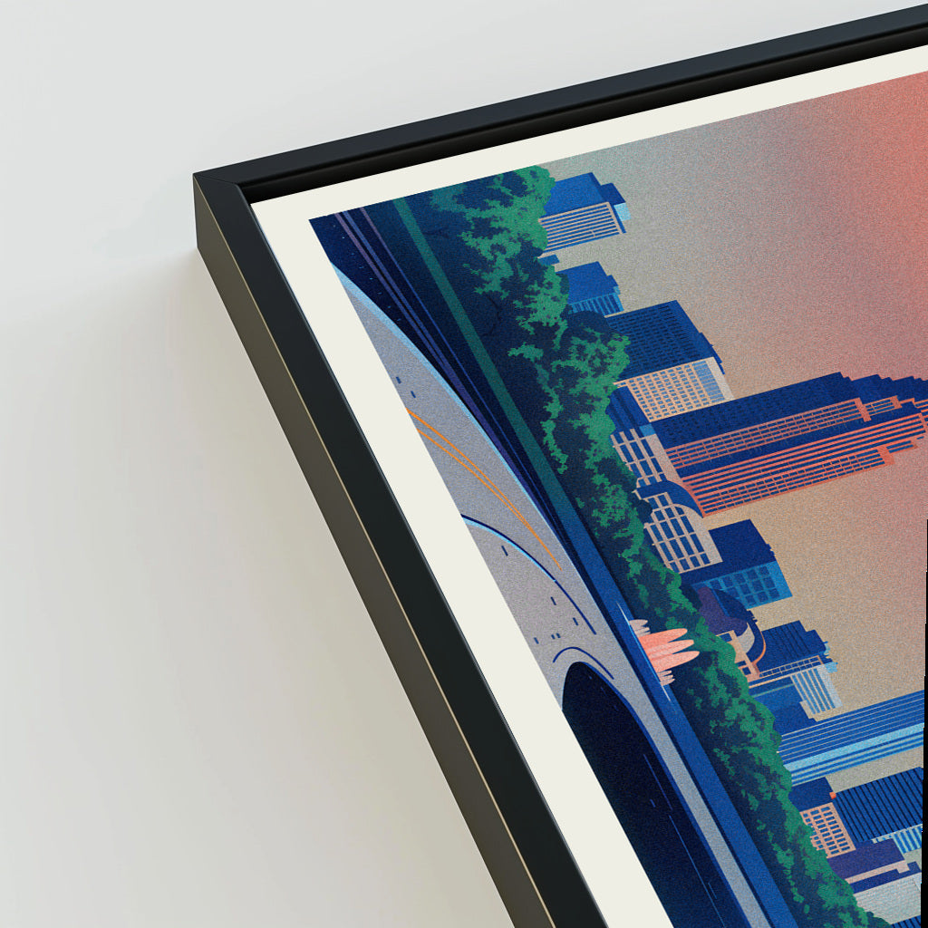 Orlando city poster mockup 3 - frame not included