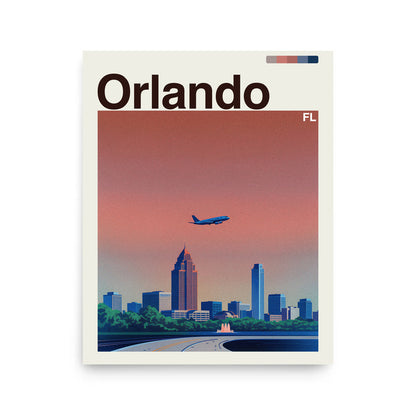 Orlando city poster mockup 1 - frame not included