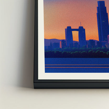 Osaka city poster mockup 4 - frame not included