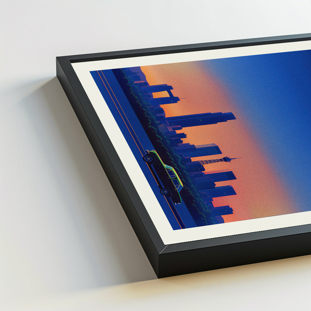 Osaka city poster mockup 5 - frame not included