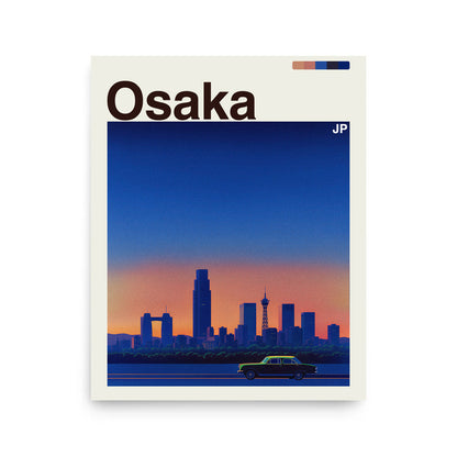 Osaka city poster mockup 1 - frame not included
