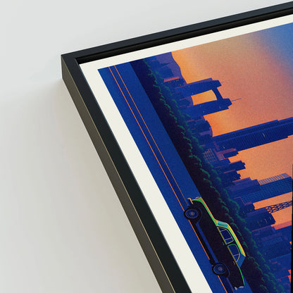 Osaka city poster mockup 3 - frame not included