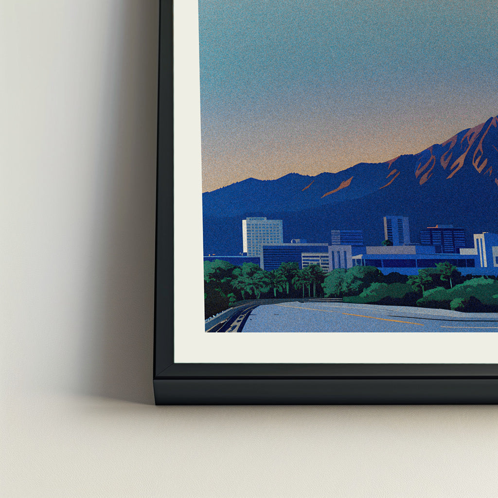 Palm Springs city poster mockup 4 - frame not included