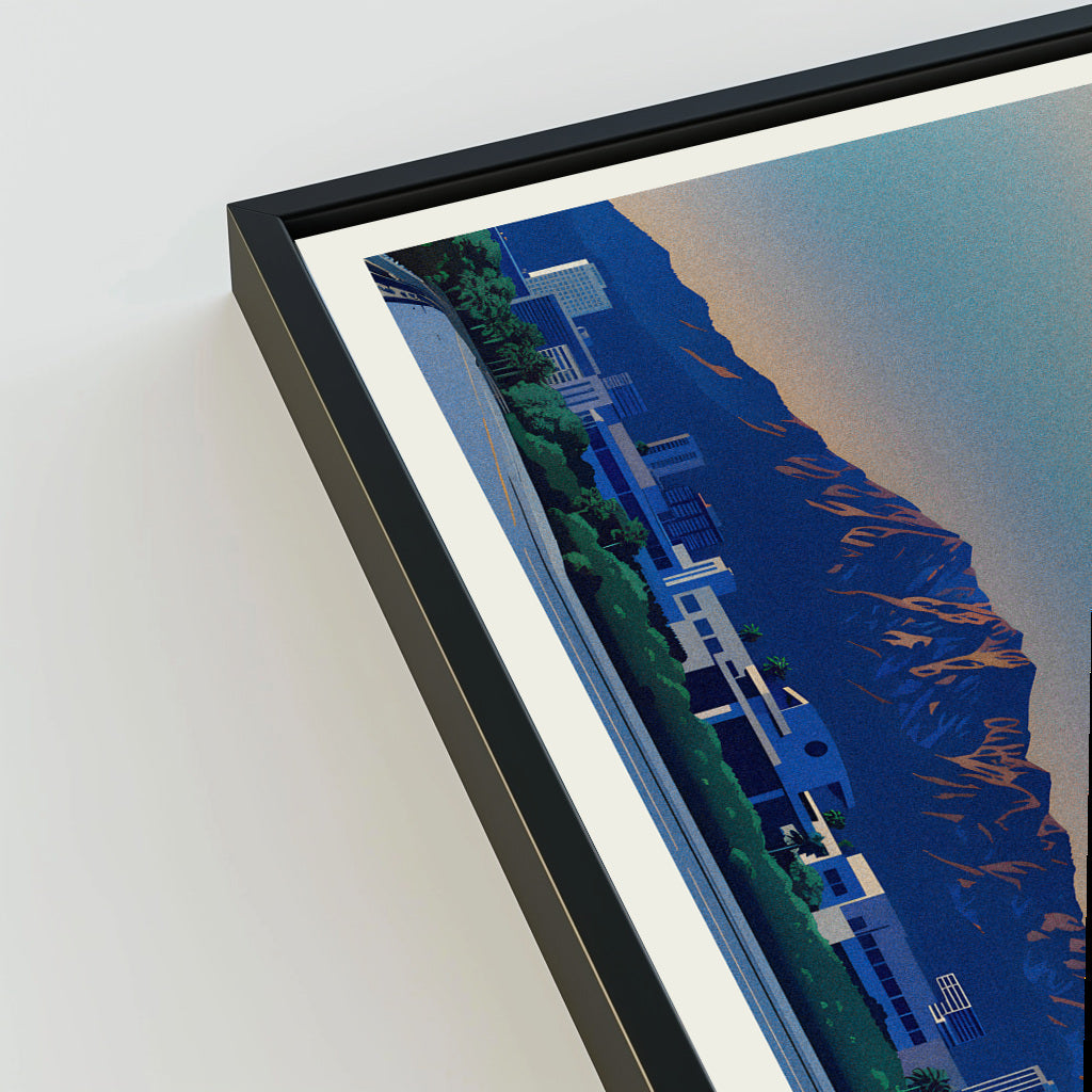Palm Springs city poster mockup 3 - frame not included