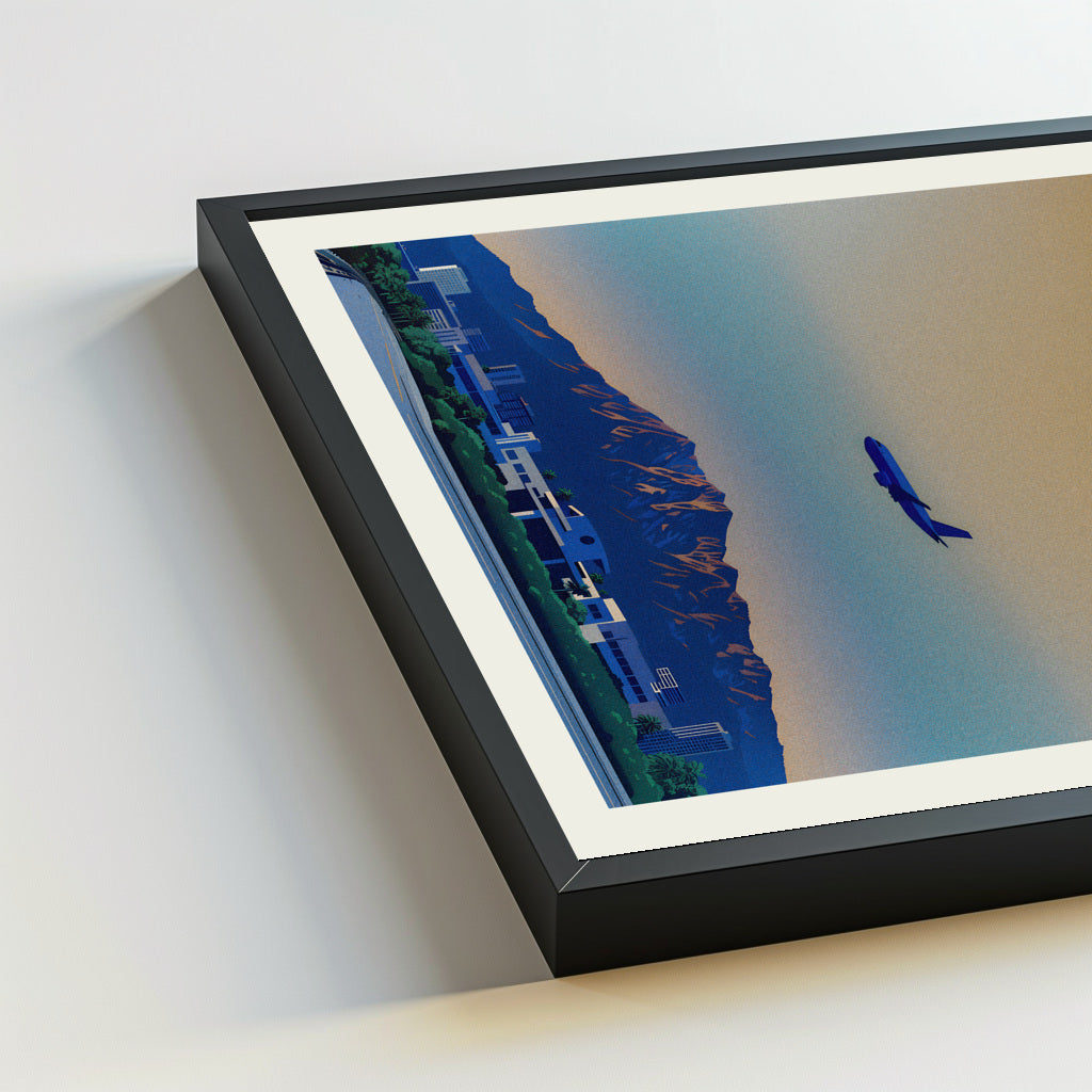 Palm Springs city poster mockup 5 - frame not included