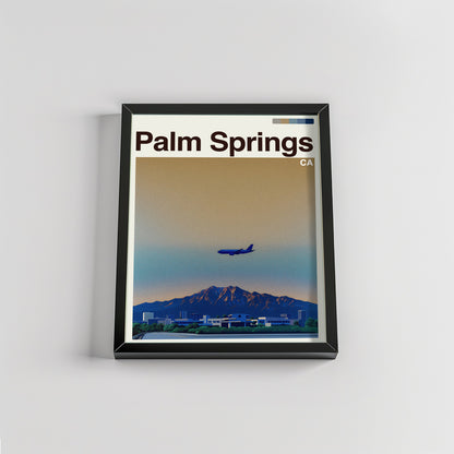 Palm Springs city poster mockup 2 - frame not included