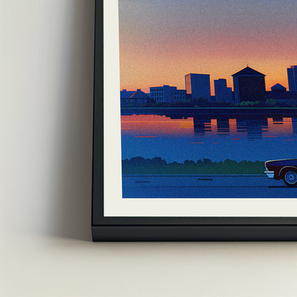Pensacola city poster mockup 4 - frame not included