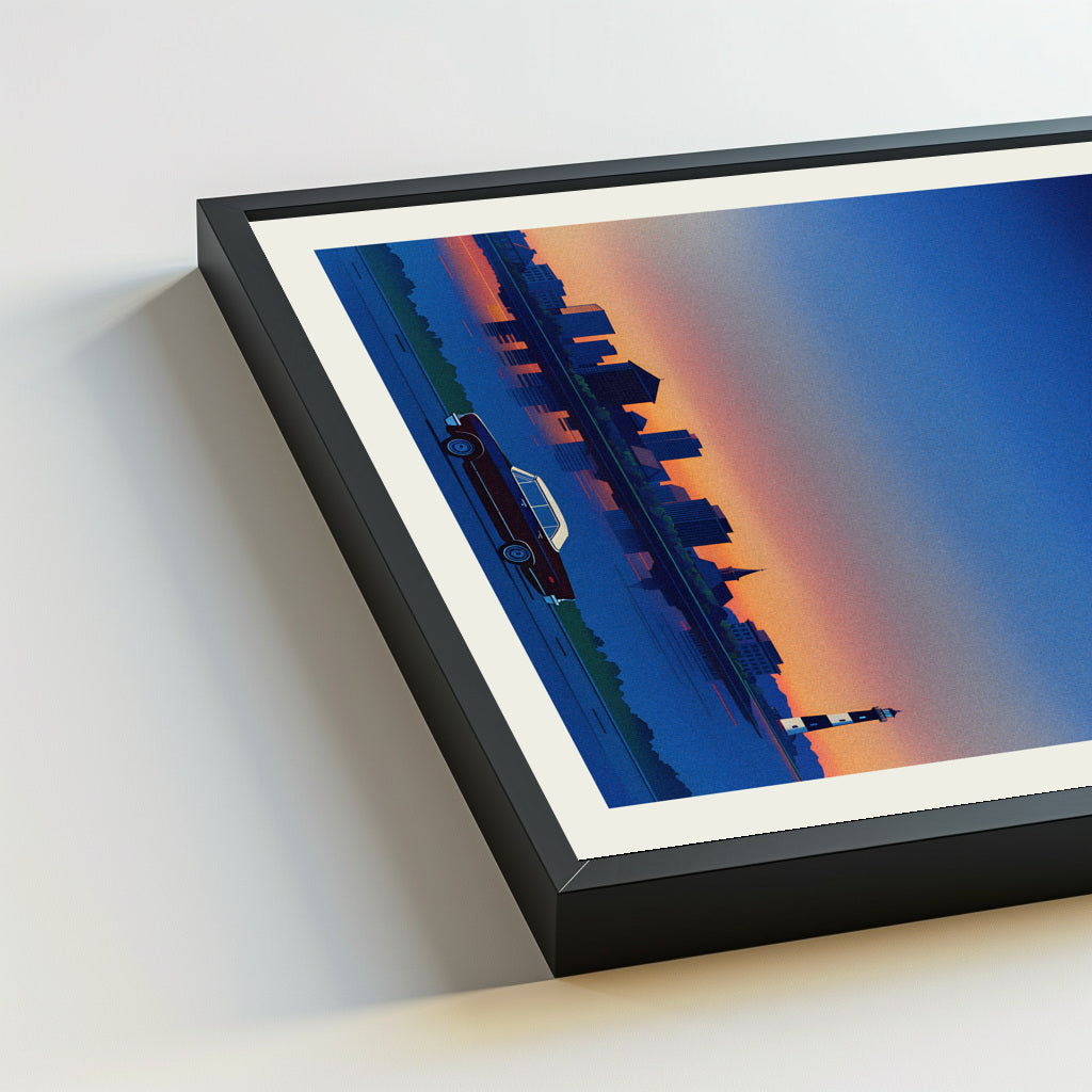 Pensacola city poster mockup 5 - frame not included