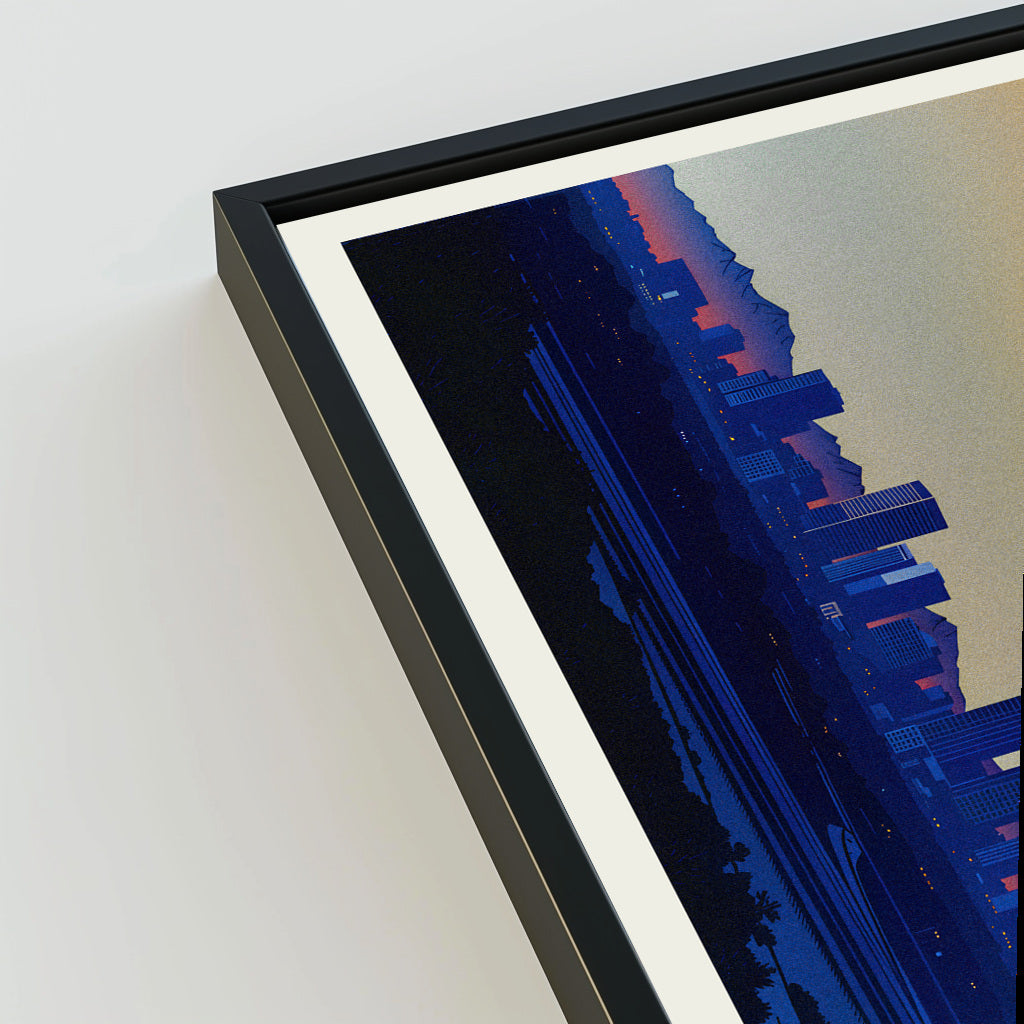 Phoenix city poster mockup 3 - frame not included