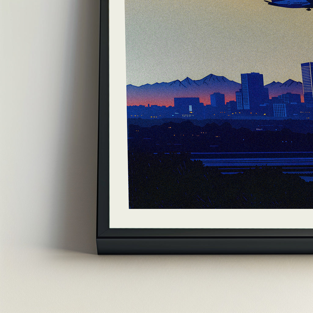 Phoenix city poster mockup 4 - frame not included