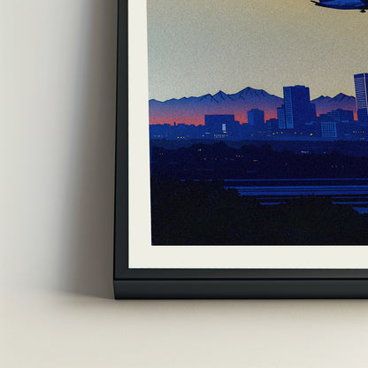 Phoenix city poster mockup 4 - frame not included