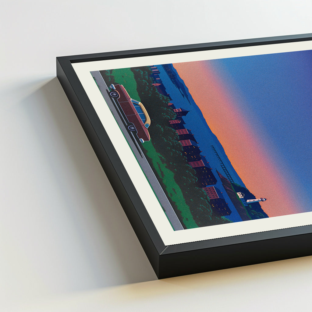 Portland city poster mockup 5 - frame not included