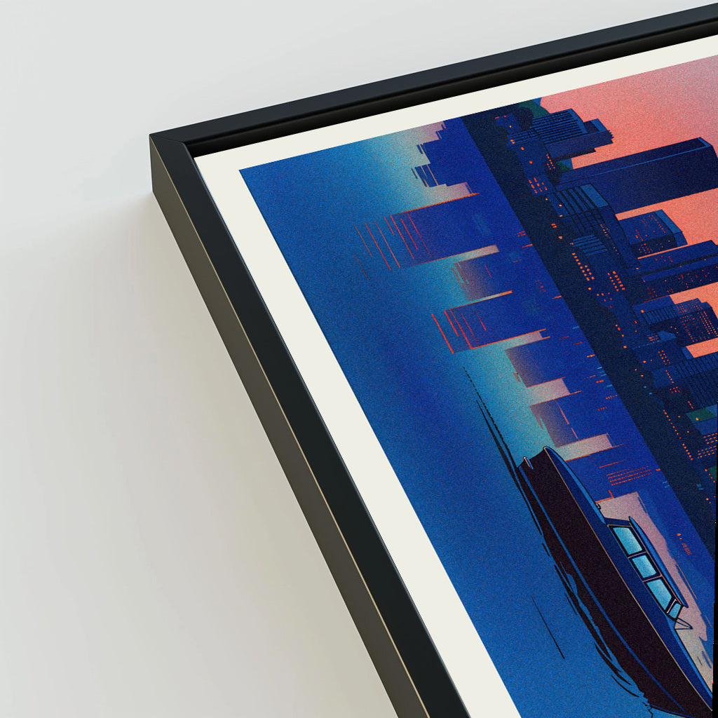 Portland city poster mockup 3 - frame not included