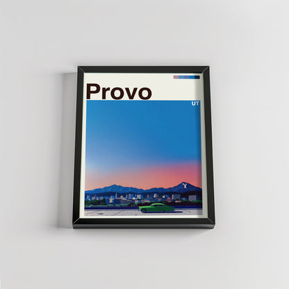 Provo city poster mockup 2 - frame not included