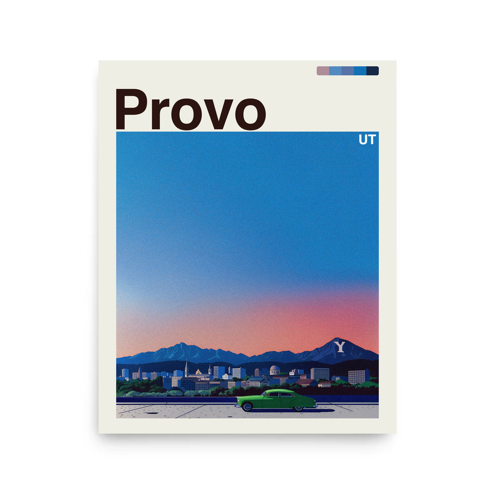 Provo city poster mockup 1 - frame not included