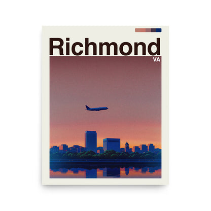 Richmond city poster mockup 1 - frame not included