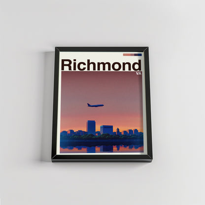 Richmond city poster mockup 2 - frame not included