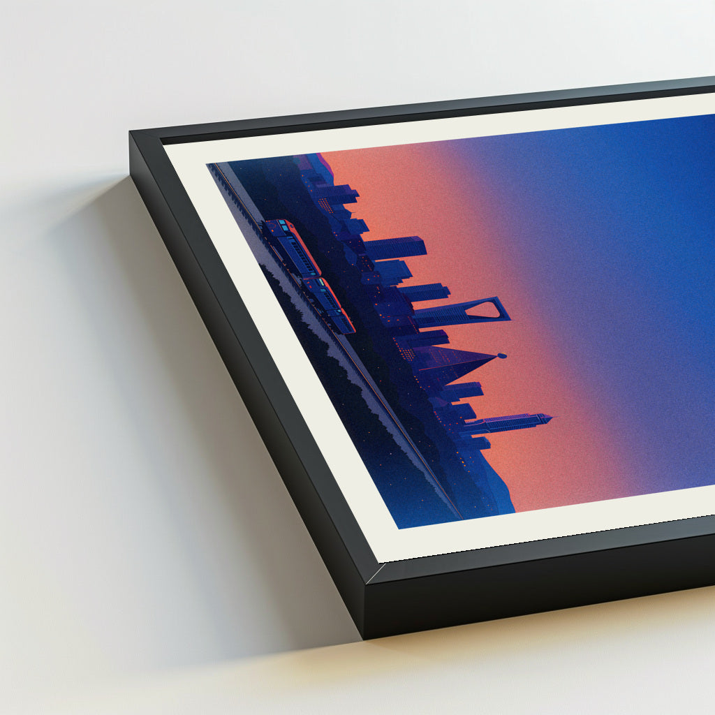 Riyadh city poster mockup 5 - frame not included