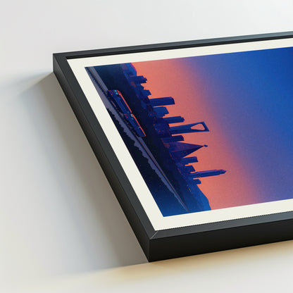 Riyadh city poster mockup 5 - frame not included