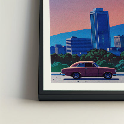 Roanoke city poster mockup 4 - frame not included