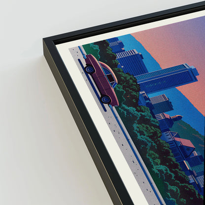 Roanoke city poster mockup 3 - frame not included