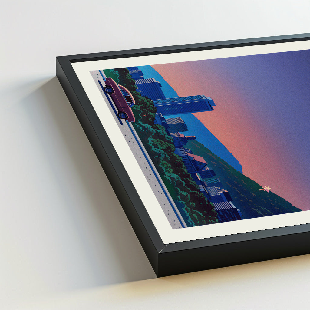 Roanoke city poster mockup 5 - frame not included