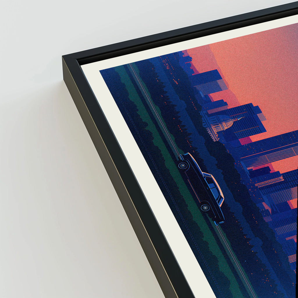 Sacramento city poster mockup 3 - frame not included