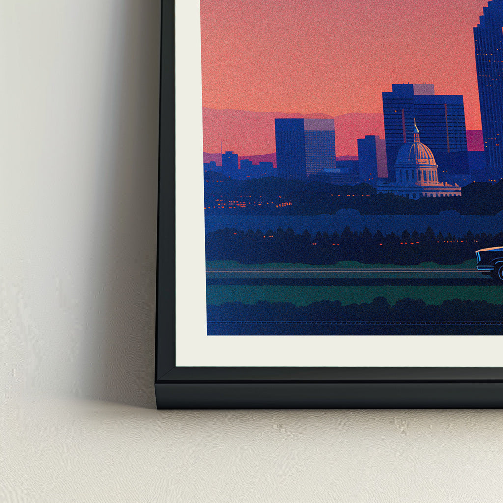 Sacramento city poster mockup 4 - frame not included