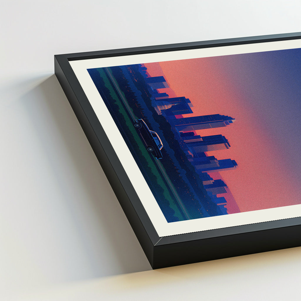 Sacramento city poster mockup 5 - frame not included