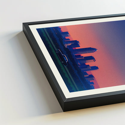 Sacramento city poster mockup 5 - frame not included