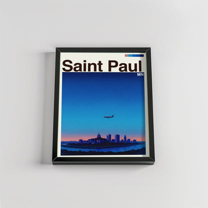 Saint Paul city poster mockup 2 - frame not included