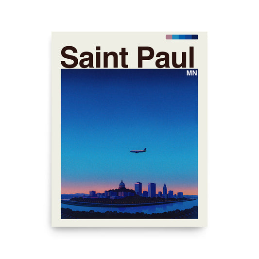 Saint Paul city poster mockup 1 - frame not included