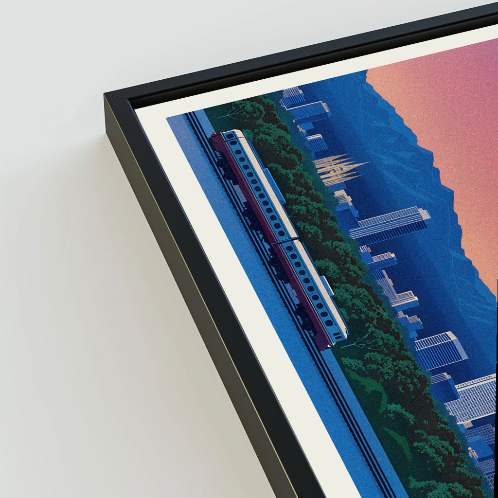Salt Lake City city poster mockup 3 - frame not included