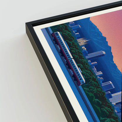 Salt Lake City city poster mockup 3 - frame not included