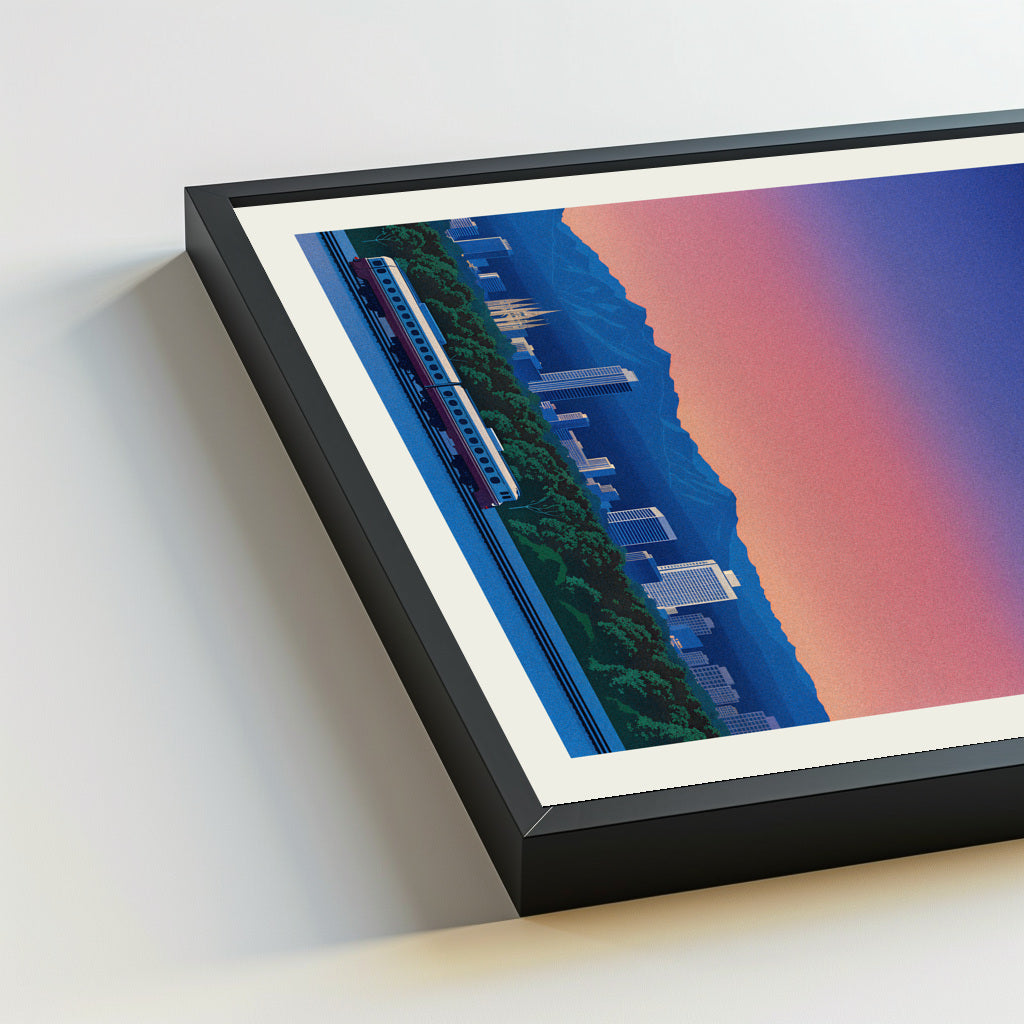 Salt Lake City city poster mockup 5 - frame not included