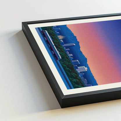 Salt Lake City city poster mockup 5 - frame not included