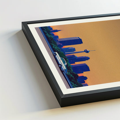 San Antonio city poster mockup 5 - frame not included