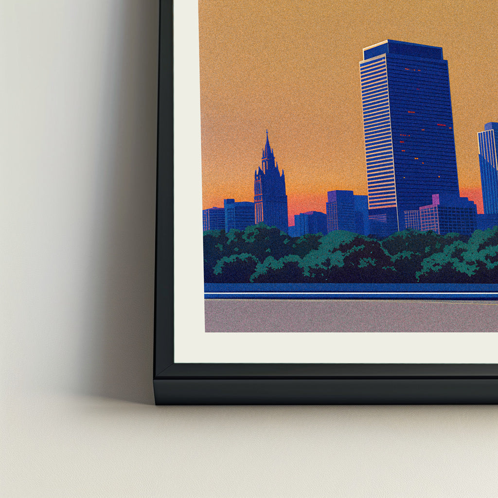 San Antonio city poster mockup 4 - frame not included