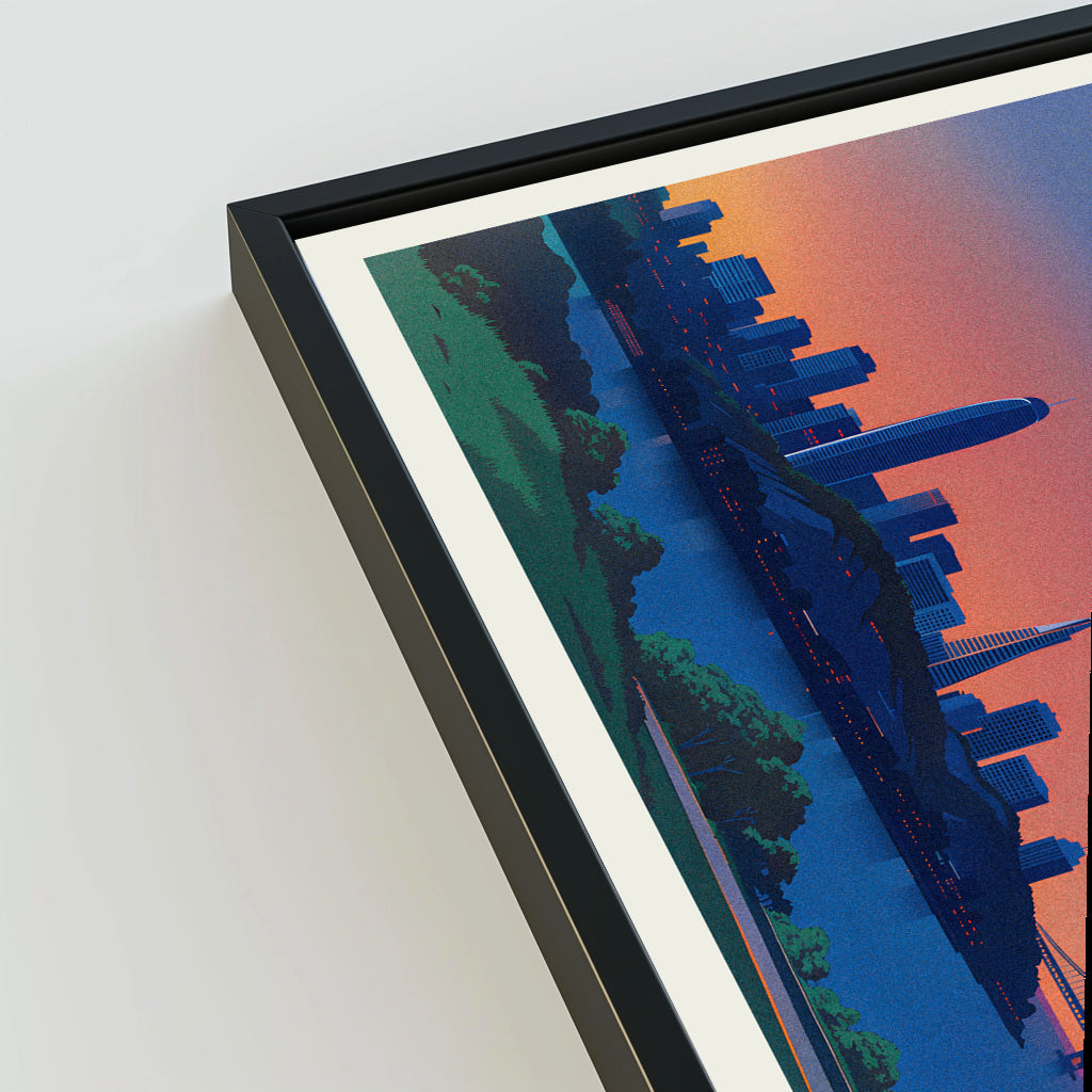 San Francisco city poster mockup 3 - frame not included