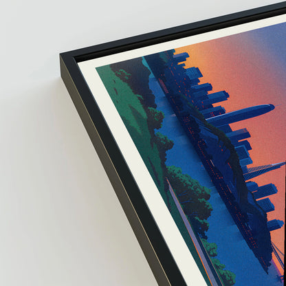 San Francisco city poster mockup 3 - frame not included