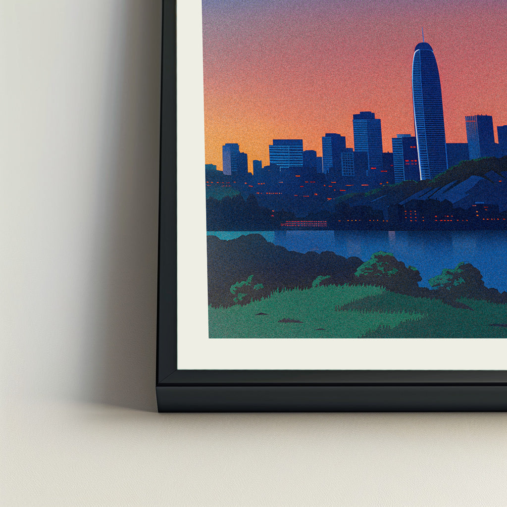 San Francisco city poster mockup 4 - frame not included