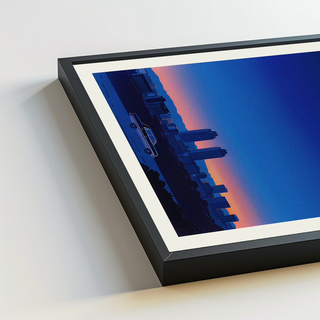 Santa Ana city poster mockup 5 - frame not included
