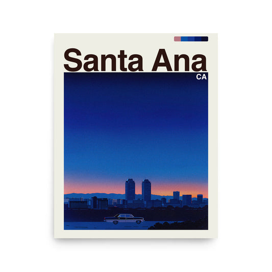 Santa Ana city poster mockup 1 - frame not included