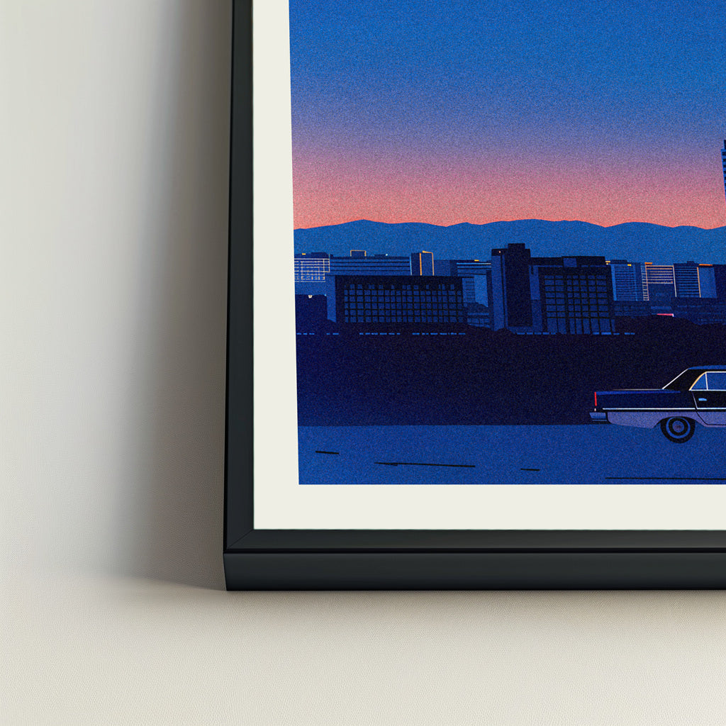 Santa Ana city poster mockup 4 - frame not included