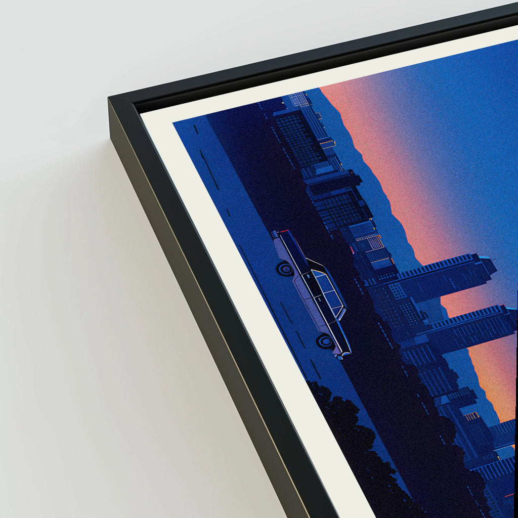 Santa Ana city poster mockup 3 - frame not included