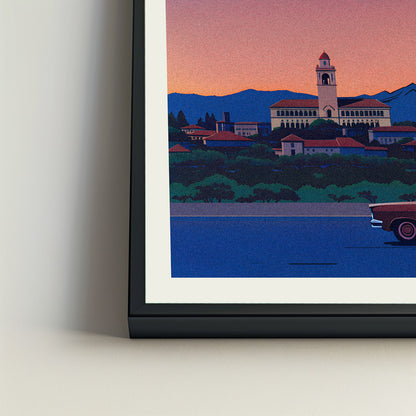 Santa Barbara city poster mockup 4 - frame not included