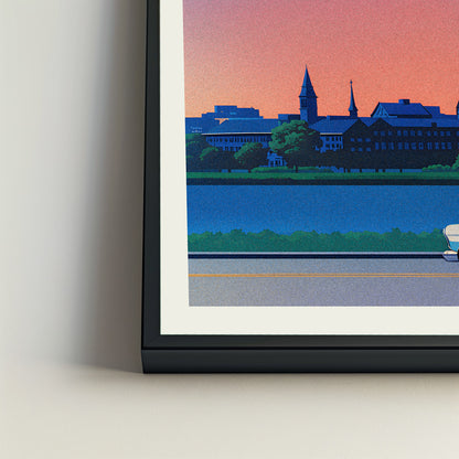 Savannah city poster mockup 4 - frame not included