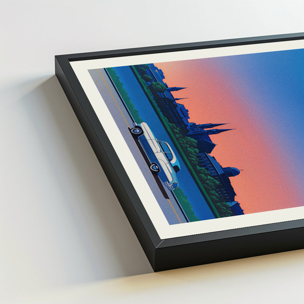 Savannah city poster mockup 5 - frame not included
