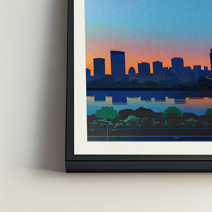 Shanghai city poster mockup 4 - frame not included