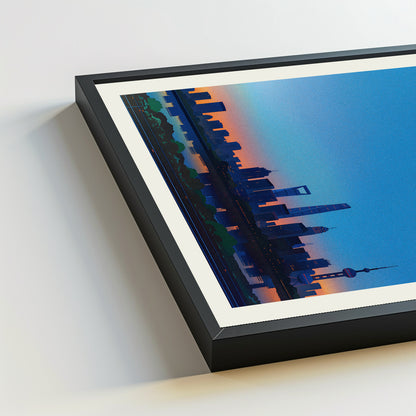 Shanghai city poster mockup 5 - frame not included